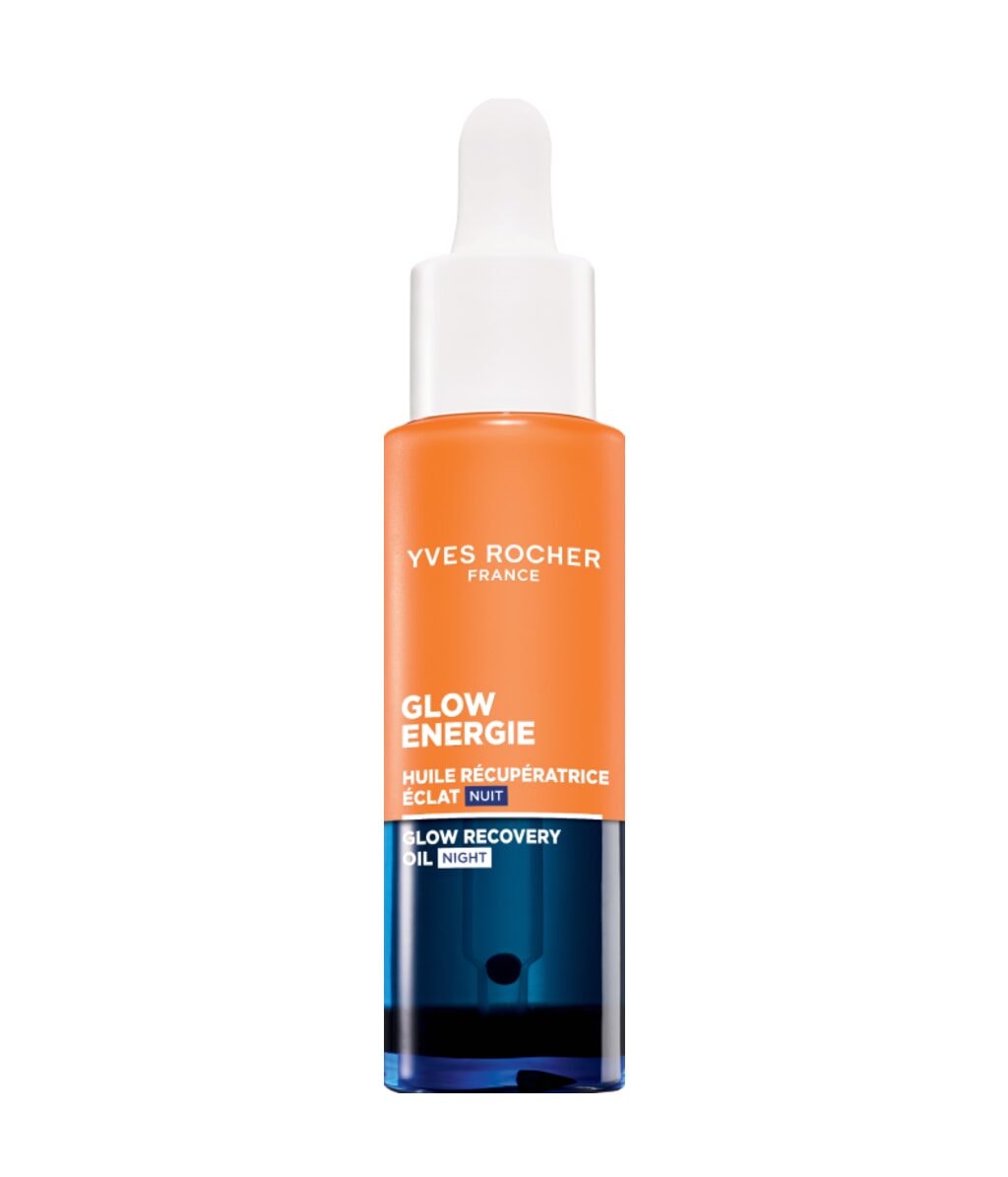 Ночное масло для лица Yves Rocher Glow Energie, восстанавливающее, для сияния, 30 мл