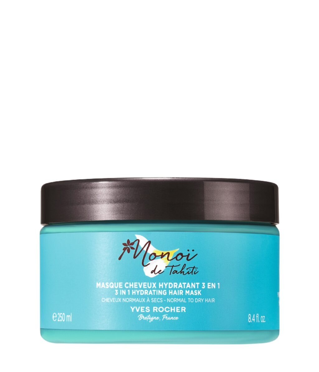 Маска для волос Yves Rocher Monoi 3 в 1 увлажняющая, для нормальных и сухих волос, 250 мл