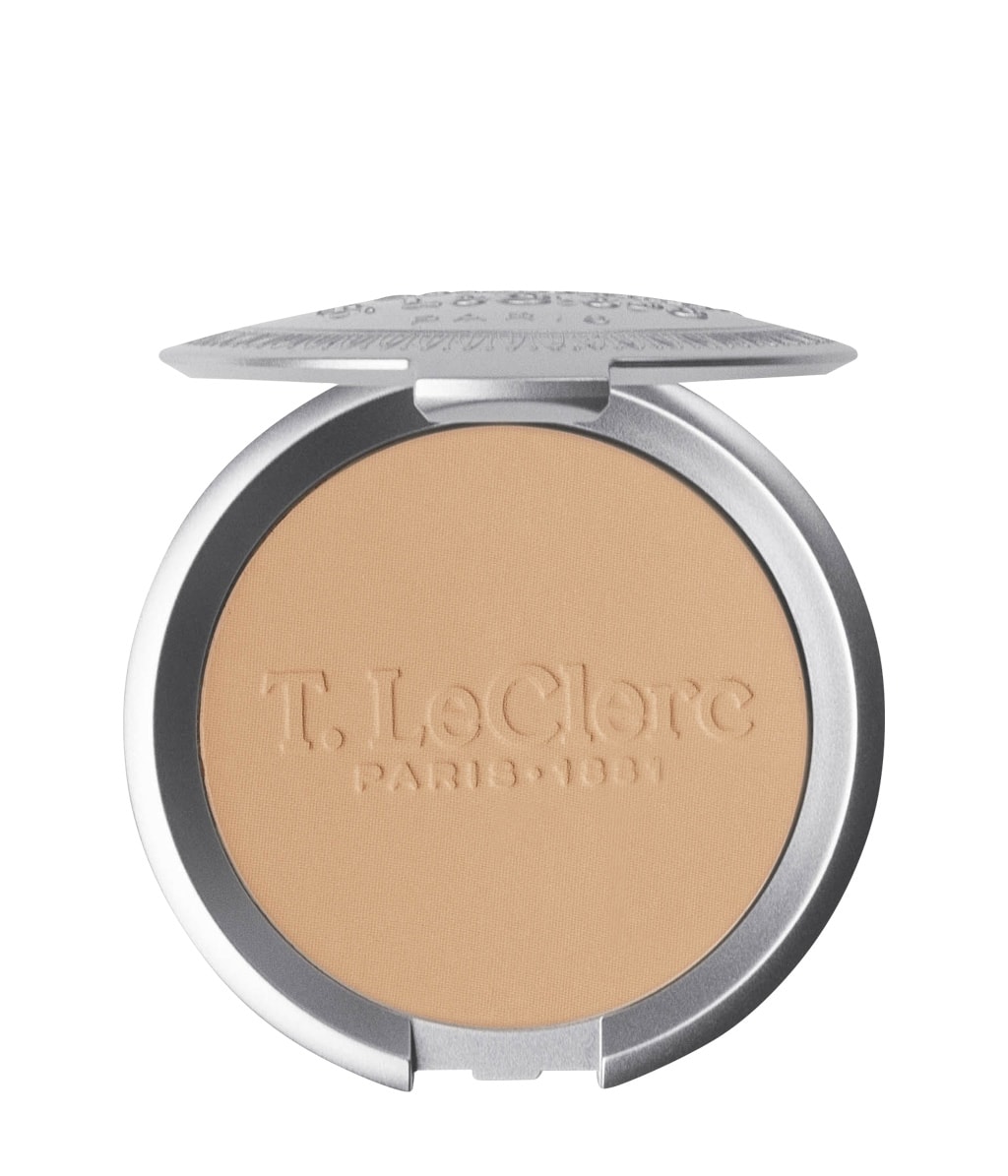 Компактная пудра T.LeClerc Dermophile Pressed Powder матовая, рисовая, оттенок 08 - Sahara