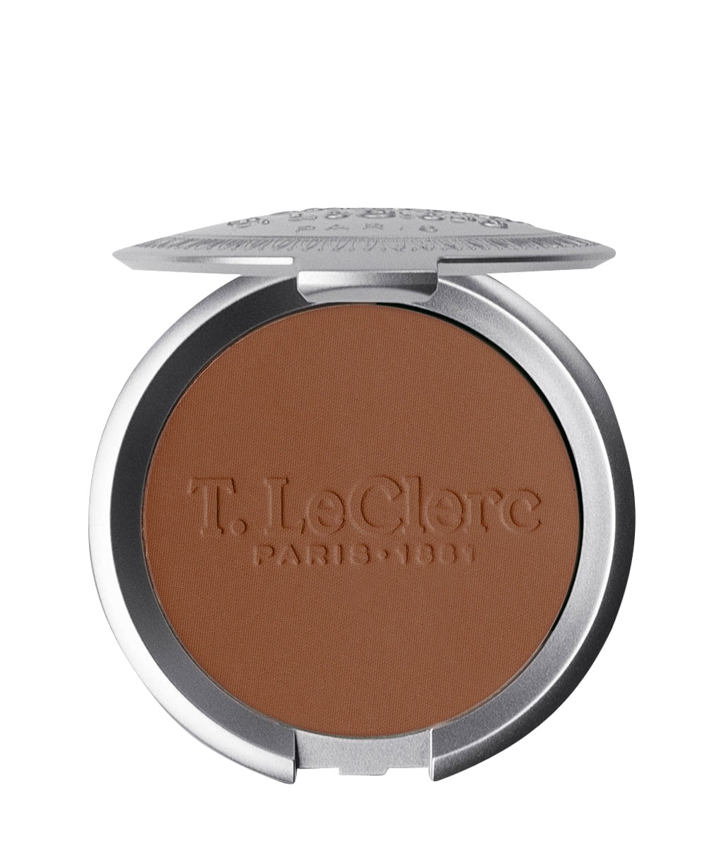 Компактная пудра T.LeClerc Dermophile Pressed Powder матовая, рисовая, оттенок 15 - Châtaigne