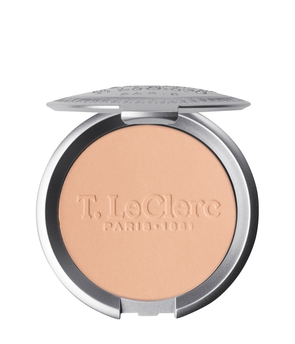 Компактная пудра T.LeClerc Dermophile Pressed Powder матовая, рисовая, оттенок 07 - Ambré