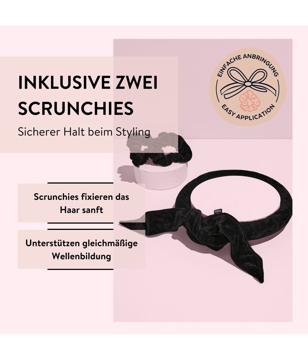 Набор для укладки Parsa Beauty Heatless Curls Beach Wave Styler для пляжных волн без нагрева, чёрный — фото 5