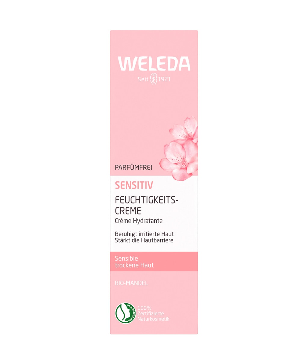 Крем для лица Weleda Almond Sensitive Face Cream успокаивающий, без отдушки, для чувствительной кожи, 30 мл — фото 2