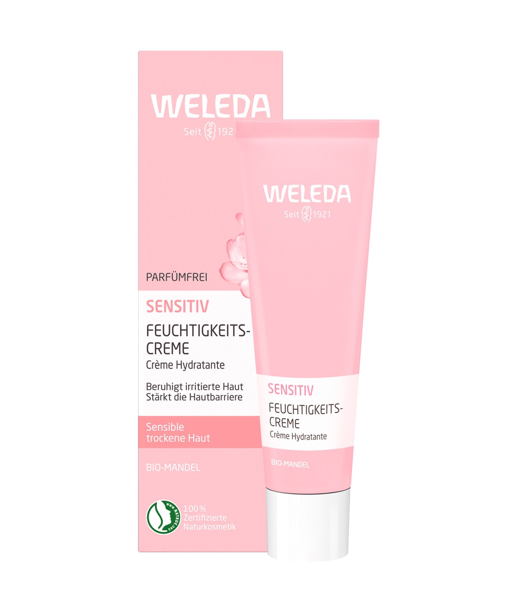 Крем для лица Weleda Almond Sensitive Face Cream успокаивающий, без отдушки, для чувствительной кожи, 30 мл — фото 4
