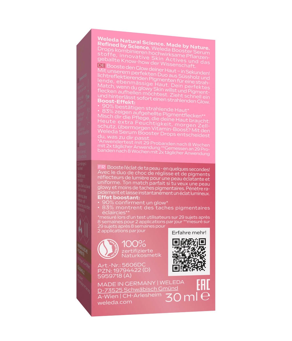 Сыворотка для лица Weleda Glow Perfecting Serum Drops, с солодкой, для кожи с пигментацией, 30 мл — фото 4