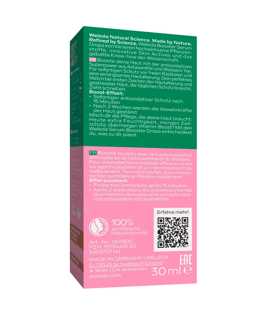 Сыворотка для лица Weleda Slow Ageing Astaxanthin Serum Drops, с астаксантином, антиоксидантная, 30 мл — фото 4