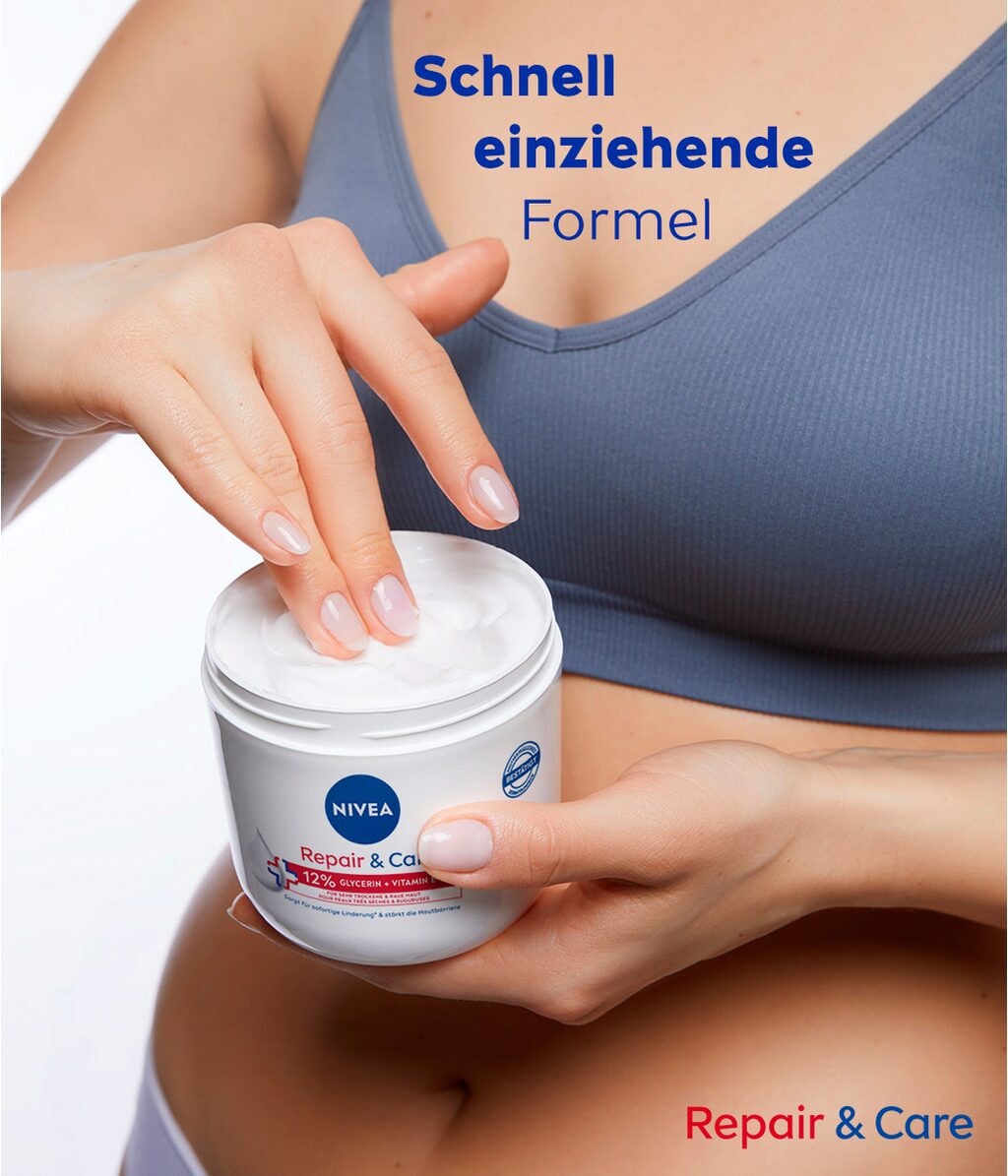 Крем для тела Nivea Repair & Care, с 15% глицерина и витамином E, для очень сухой кожи, 400 мл — фото 4