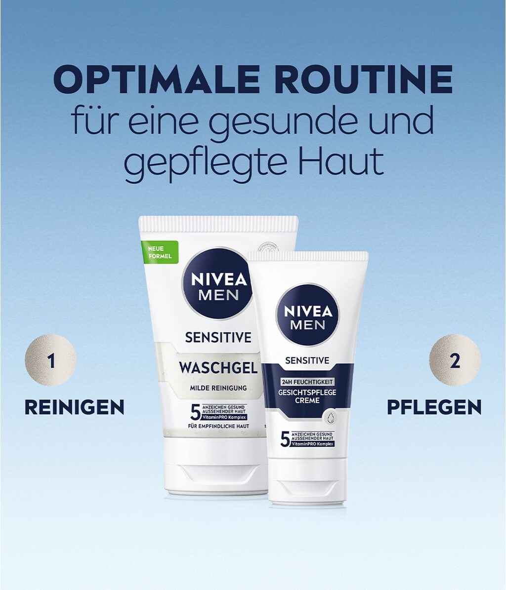 Мужской крем для лица Nivea Men Sensitive увлажняющий, успокаивающий, для чувствительной кожи, 75 мл — фото 4