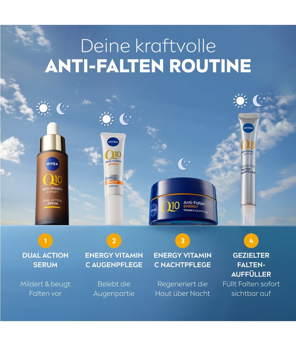 Ночной крем для лица Nivea Q10 Energy против морщин, с витамином C, 50 мл — фото 6