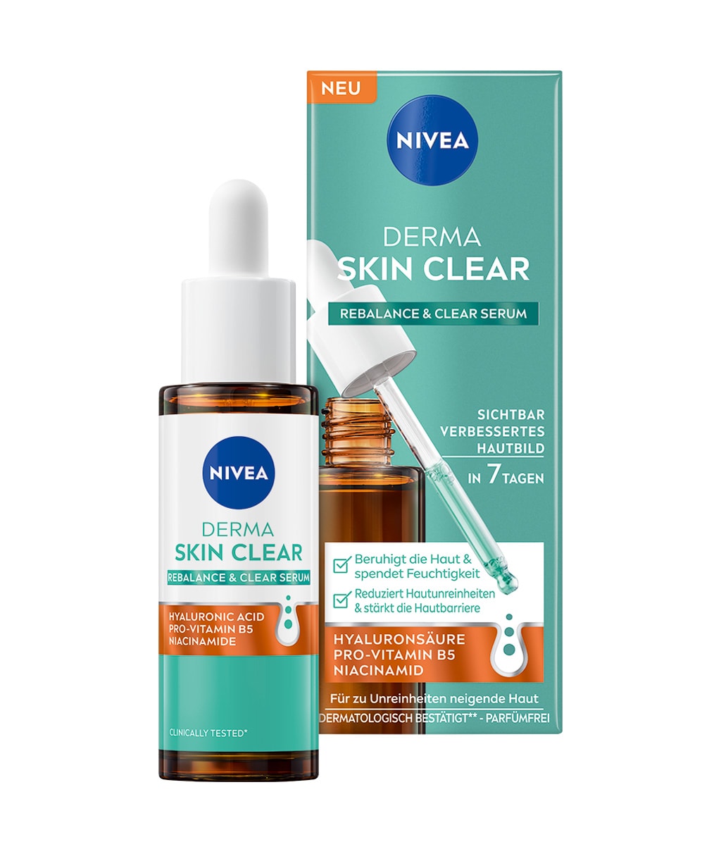 Сыворотка для лица Nivea Derma Skin Clear Regenerate & Clear Serum, с ниацинамидом, успокаивающая, 30 мл — фото 3