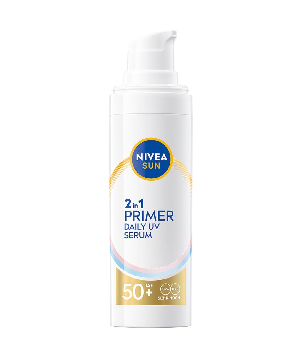 Солнцезащитная сыворотка-праймер для лица Nivea Sun 2in1 Primer Daily UV Serum, SPF 50+, 30 мл — фото 3
