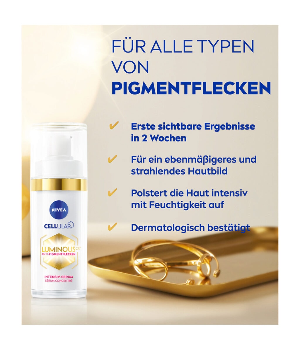 Сыворотка для лица Nivea Cellular Luminous630 Anti-Pigment Spots Intensive Serum, с тиамидолом, 30 мл — фото 6