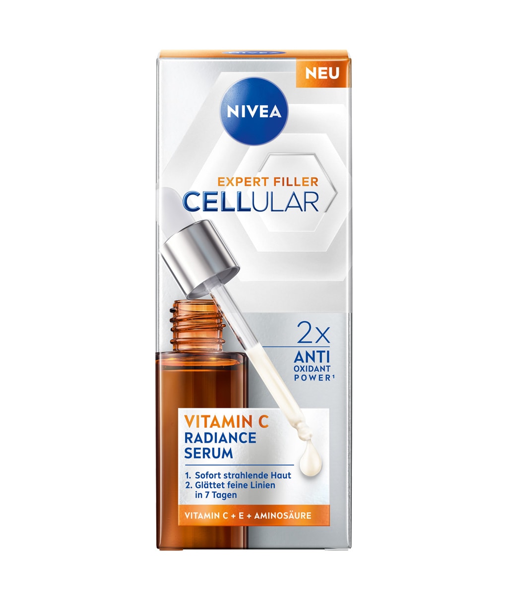 Сыворотка для лица Nivea Cellular Expert Filler Radiance Vitamin C Serum, с витаминами C и E, 30 мл — фото 2