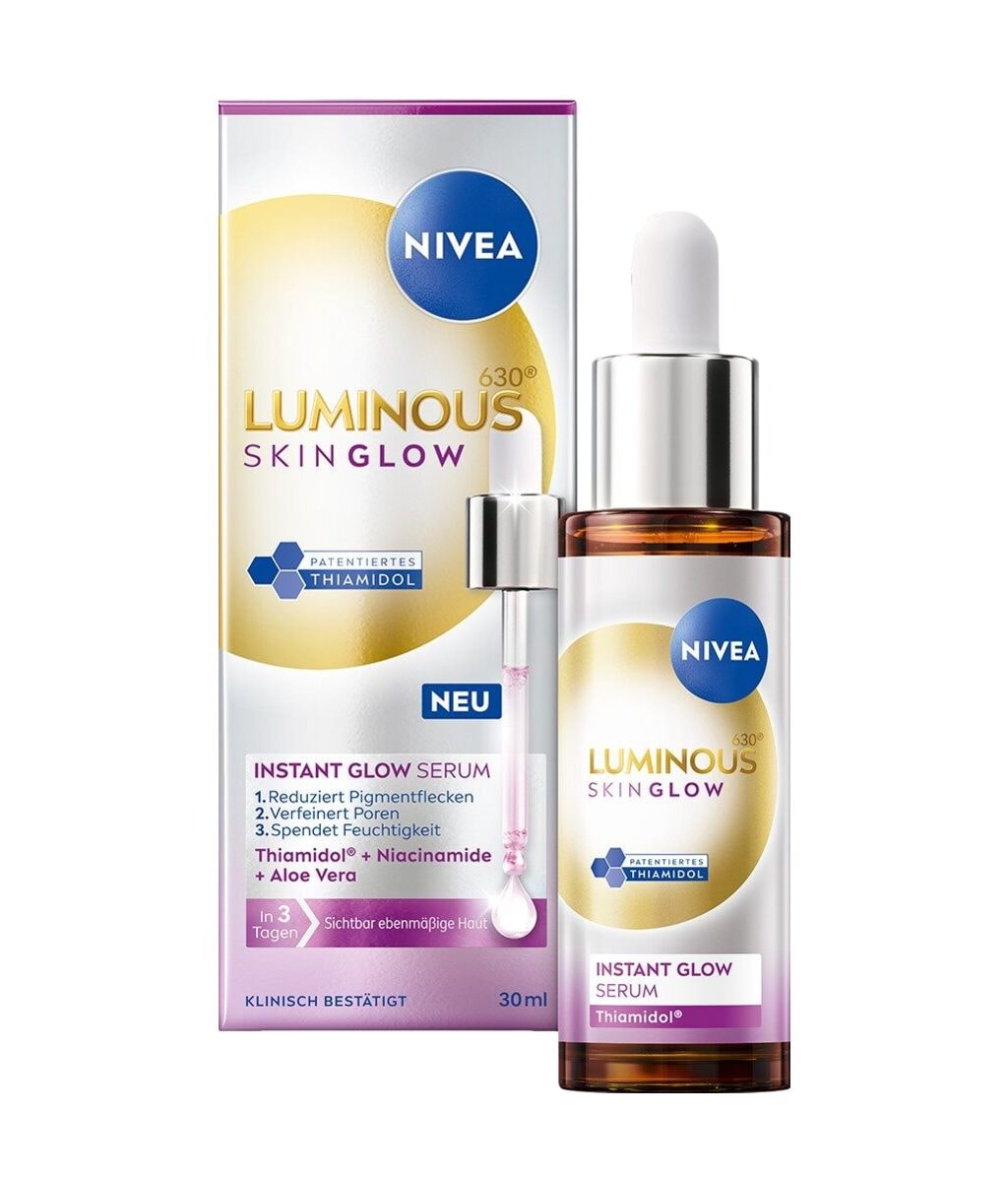Сыворотка для лица Nivea Luminous630 Even Glow Serum, для сияния, выравнивает тон, 30 мл
