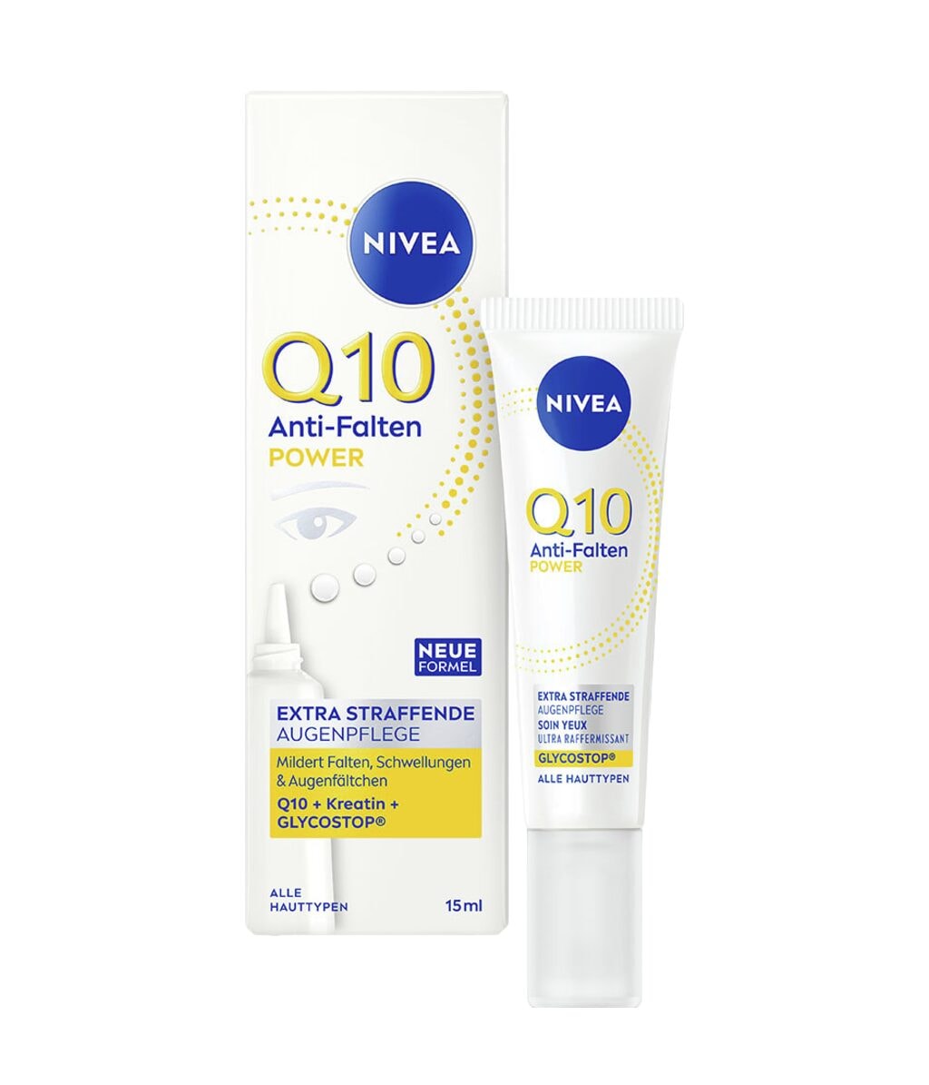 Сыворотка для кожи вокруг глаз Nivea Q10 Anti-Wrinkle Power, против морщин и отёчности, 15 мл