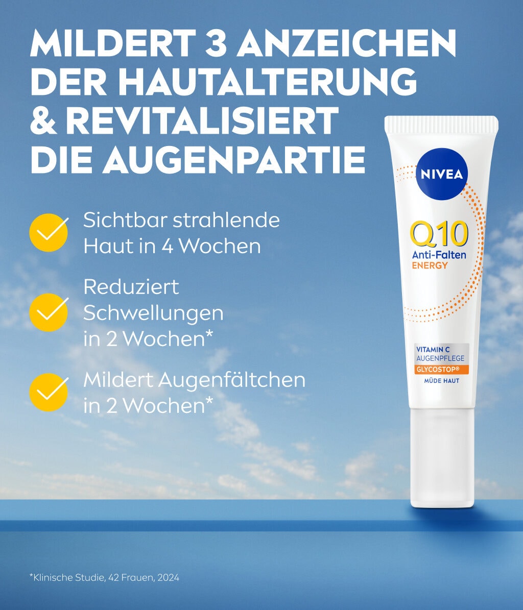 Сыворотка для кожи вокруг глаз Nivea Q10 Energy, с витамином C, для уставшей кожи, 15 мл — фото 3