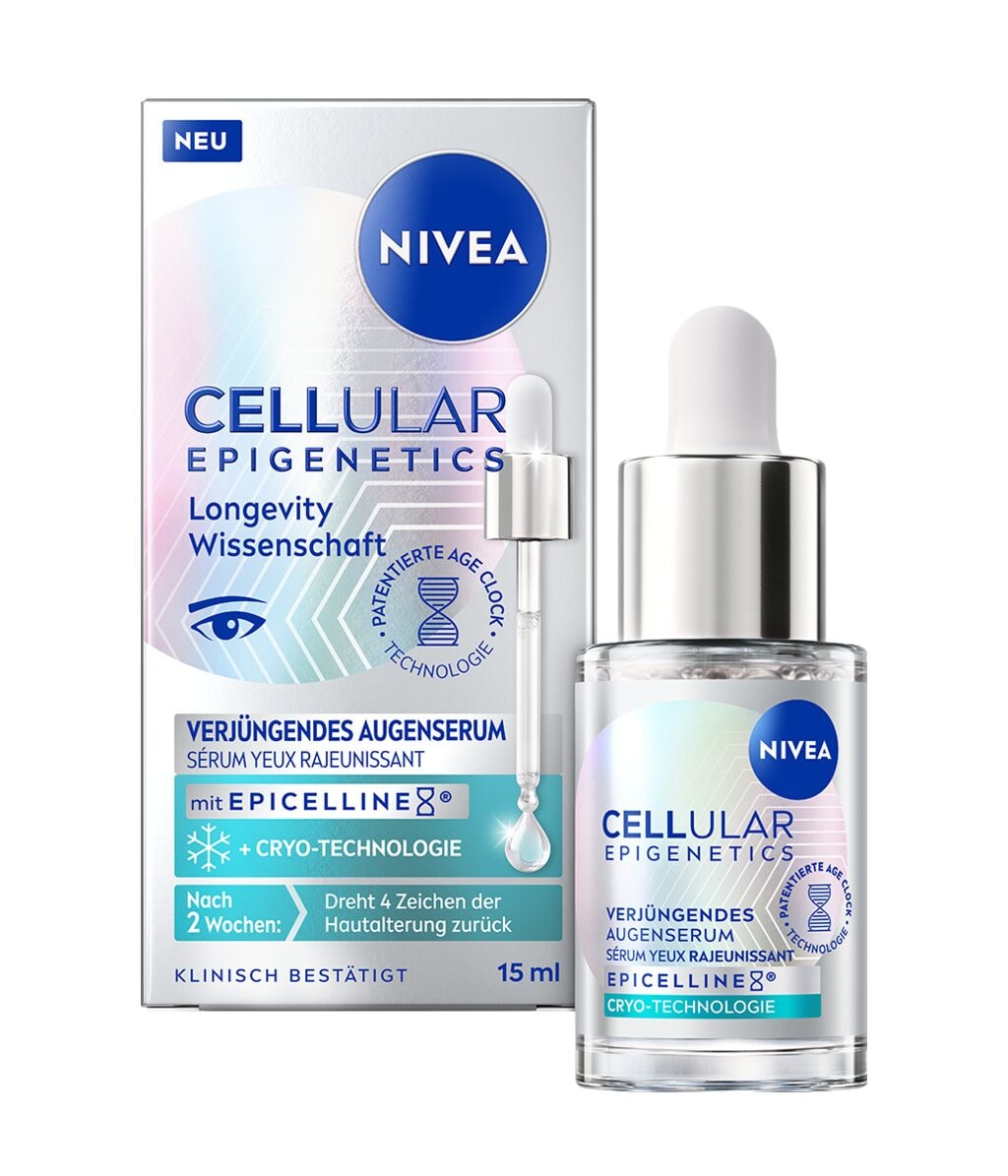 Сыворотка для кожи вокруг глаз Nivea Cellular Epigenetics, антивозрастная, восстанавливающая, 15 мл
