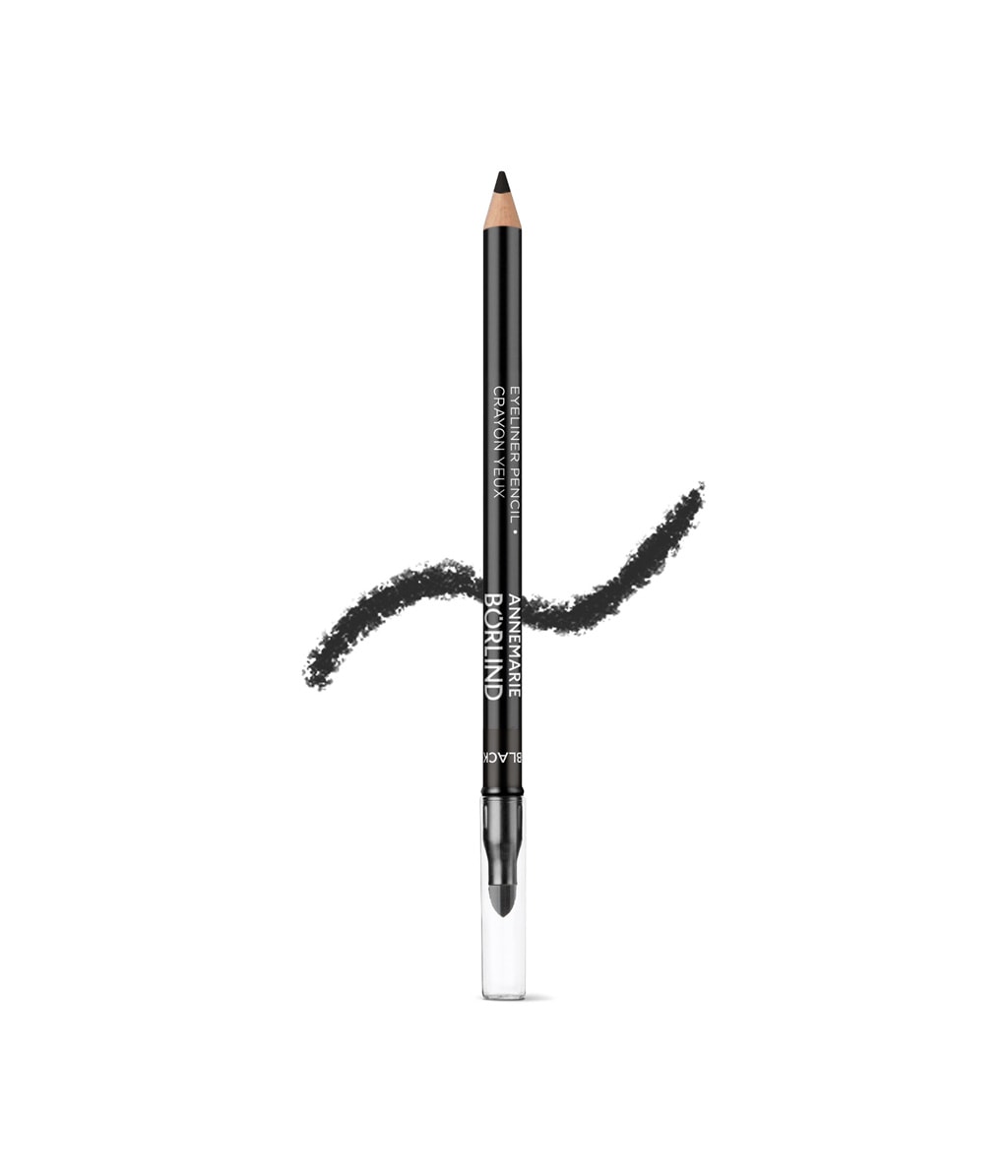 Карандаш для глаз Annemarie Borlind Eyeliner Pencil с аппликатором-спонжем, оттенок BLACK
