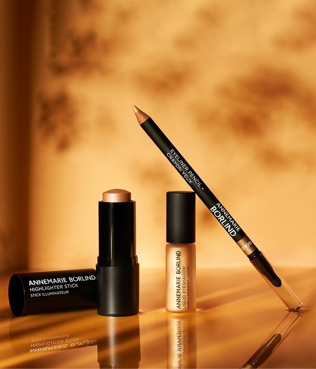 Жидкие тени Annemarie Borlind Liquid Eyeshadow Gold сияющие, гелевая текстура, оттенок Gold, 5 мл — фото 4
