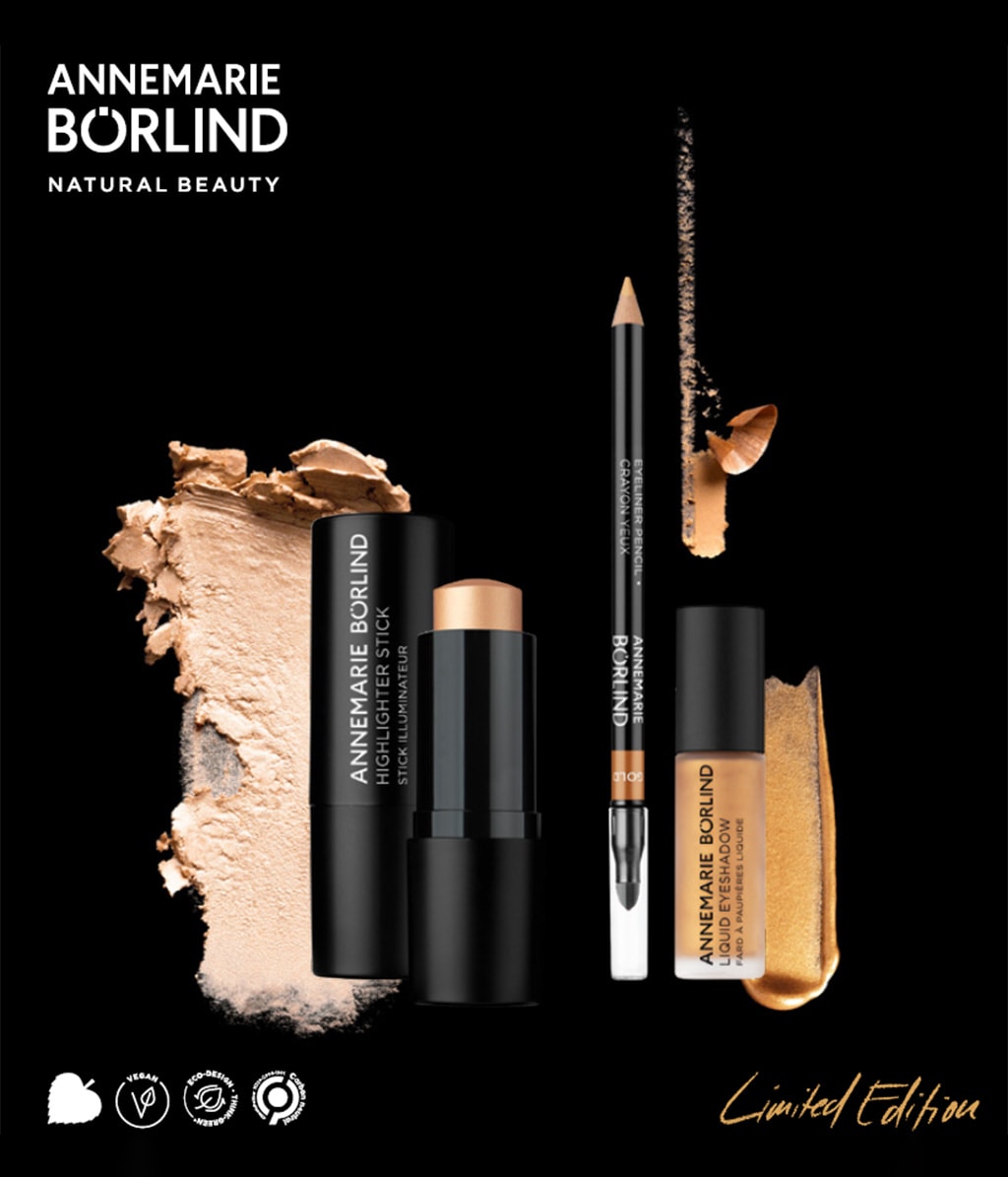 Жидкие тени Annemarie Borlind Liquid Eyeshadow Gold сияющие, гелевая текстура, оттенок Gold, 5 мл — фото 5