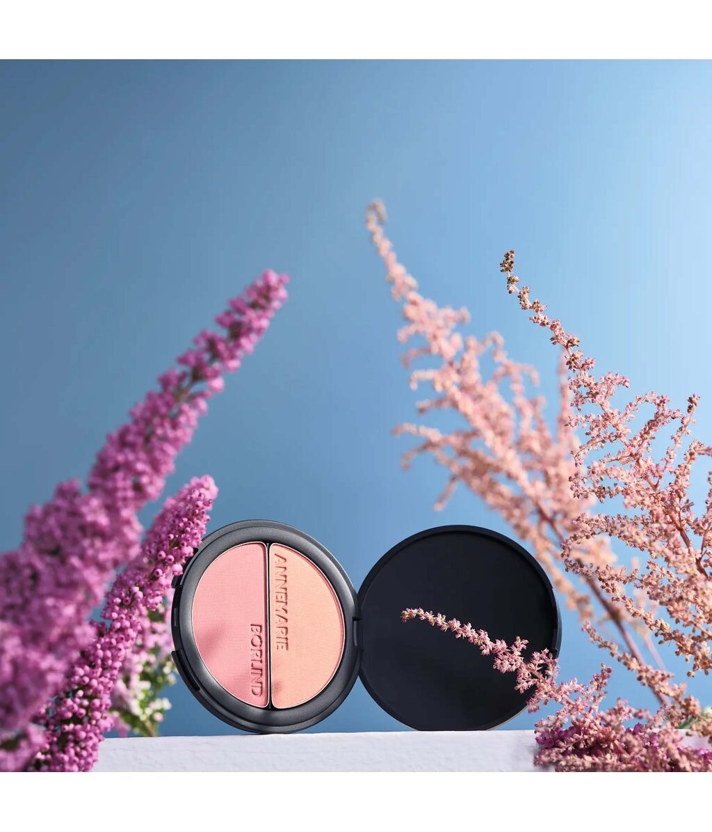 Румяна и тени для век Annemarie Borlind Duo Blush & Eye Shadow бархатистые, оттенок Roses & Peaches, 9 г — фото 6