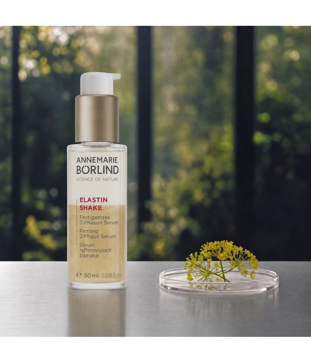 Двухфазная сыворотка для лица Annemarie Borlind Anti-Aging Elastin Shake укрепляющая, для зрелой кожи, 50 мл — фото 3