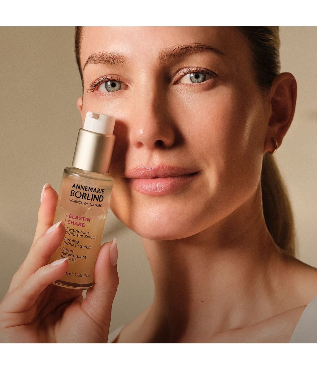 Двухфазная сыворотка для лица Annemarie Borlind Anti-Aging Elastin Shake укрепляющая, для зрелой кожи, 50 мл — фото 4