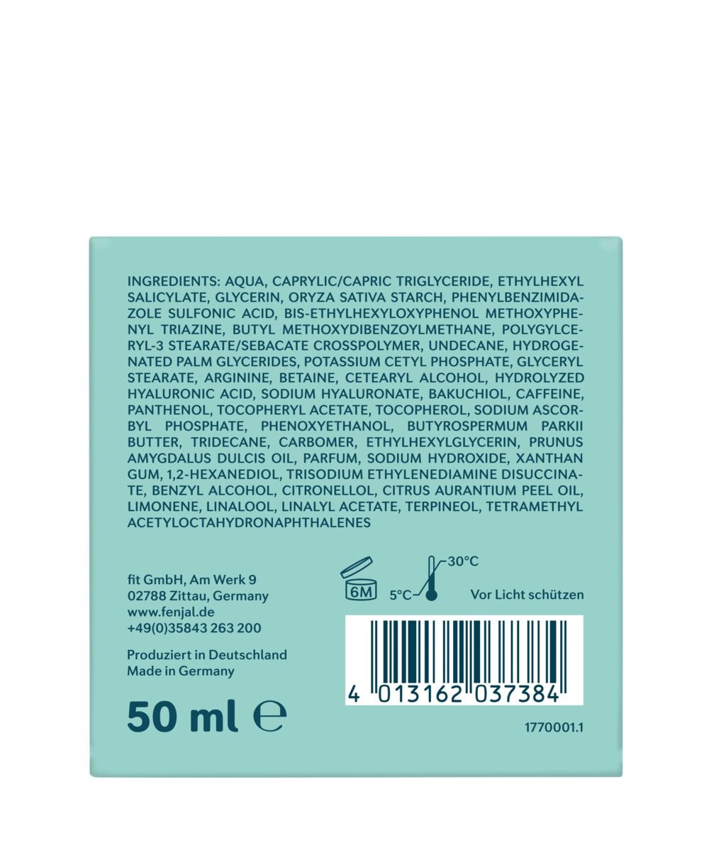 Дневной крем для лица fenjal Better Skin, с бакучиолом и гиалуроновой кислотой, SPF 20, 50 мл — фото 5