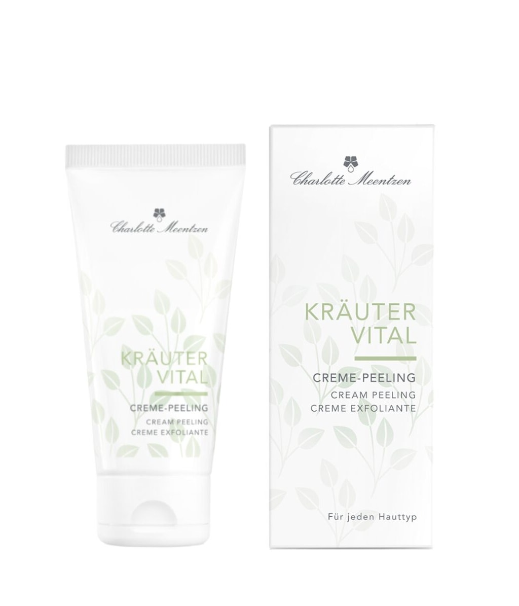 Кремовый пилинг для лица Charlotte Meentzen Kräuter Vital Creme-Peeling с гамамелисом, разглаживающий, 50 мл — фото 3