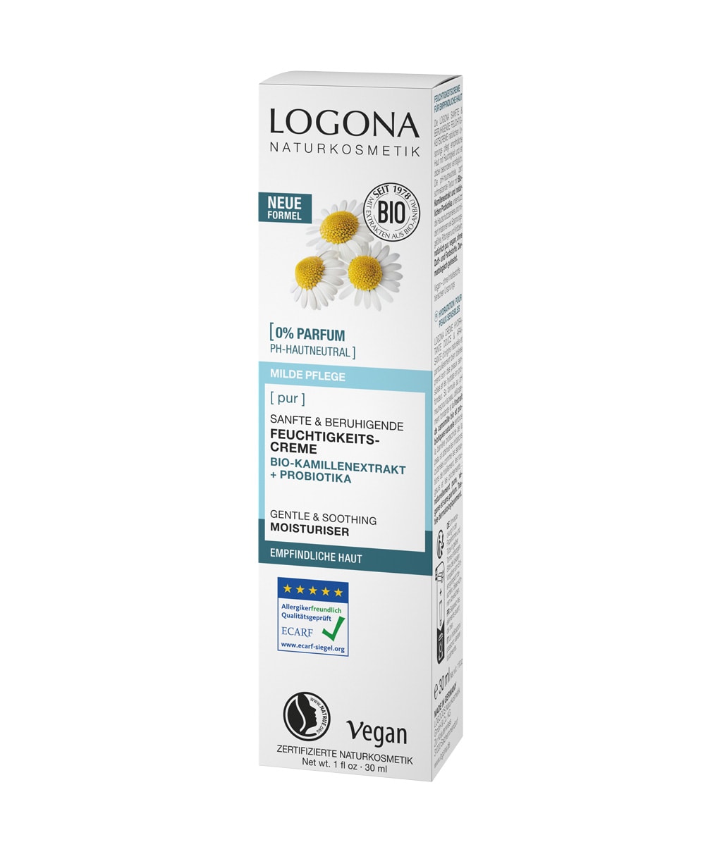 Крем для лица Logona Pur увлажняющий, успокаивающий, для чувствительной кожи, 30 мл — фото 3