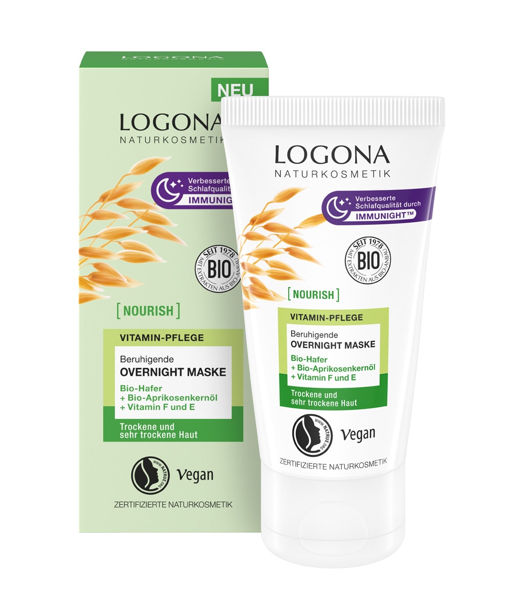Ночная маска для лица Logona Nourish Soothing Overnight Mask, питательная, 50 мл — фото 2