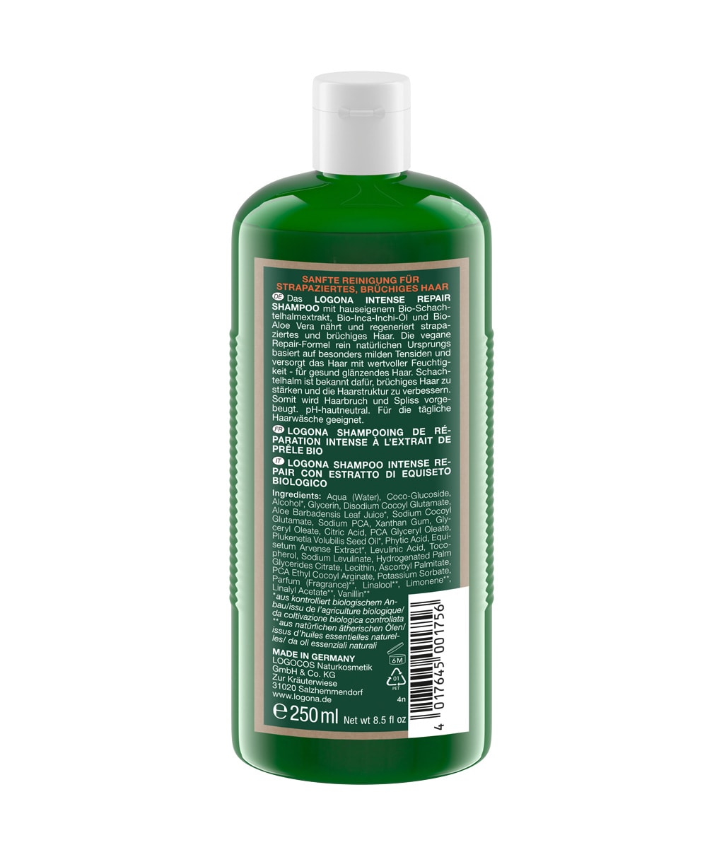 Шампунь Logona Intense Repair восстанавливающий, с хвощом, 250 мл — фото 2