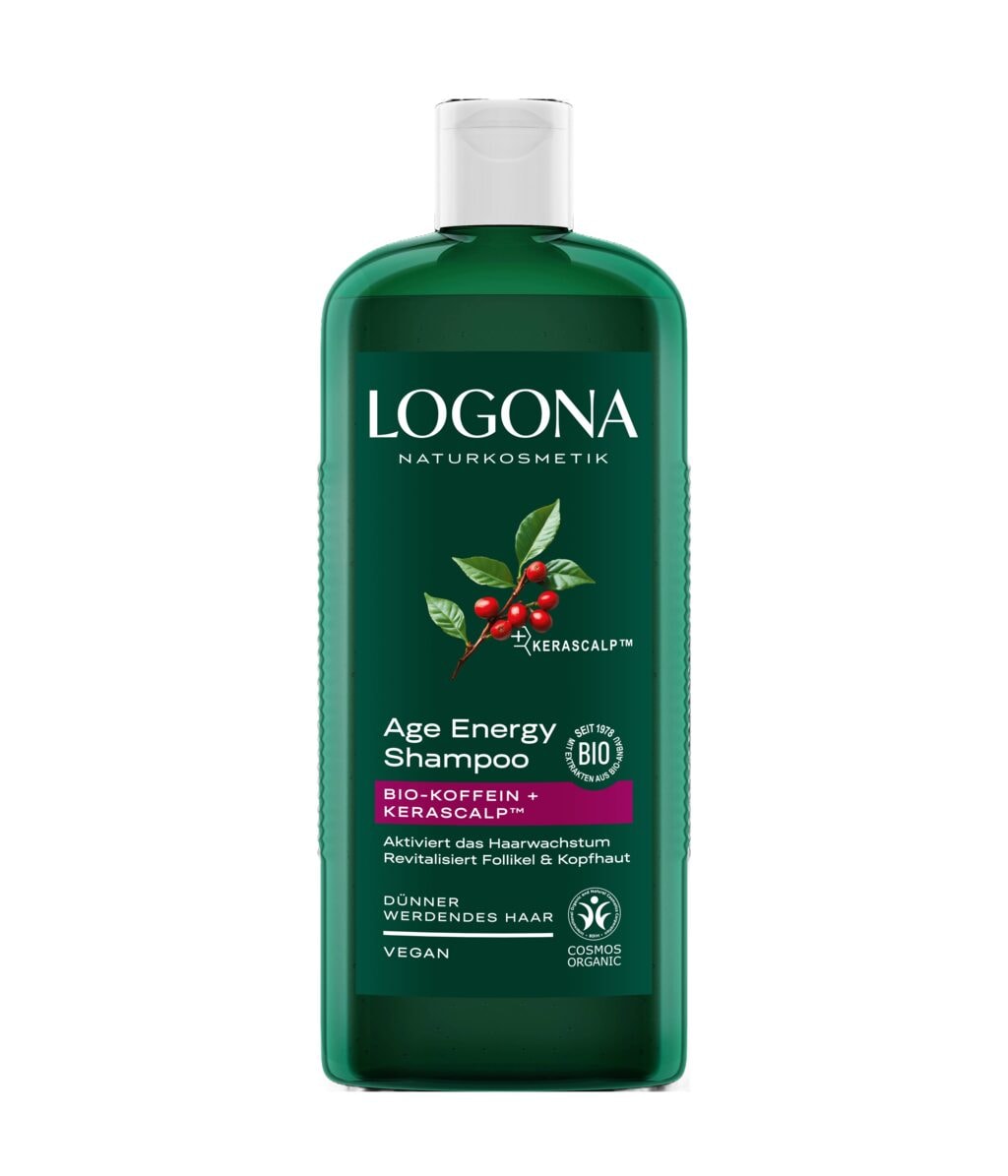 Шампунь Logona Age Energy с кофеином, для роста волос, 500 мл