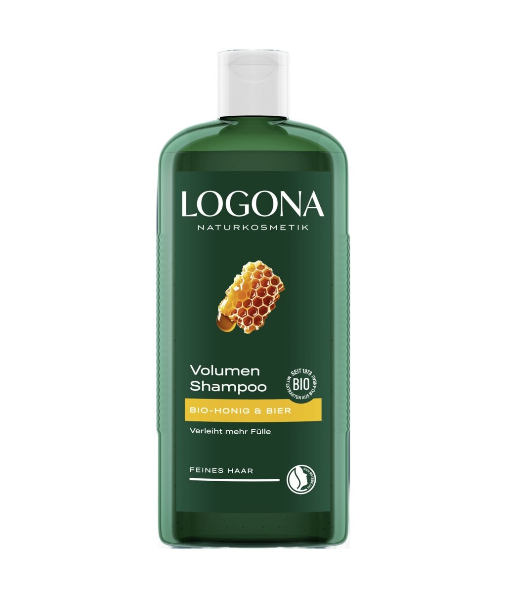 Шампунь Logona Volumen Bio-Honig & Bier для объёма, для тонких волос, 250 мл