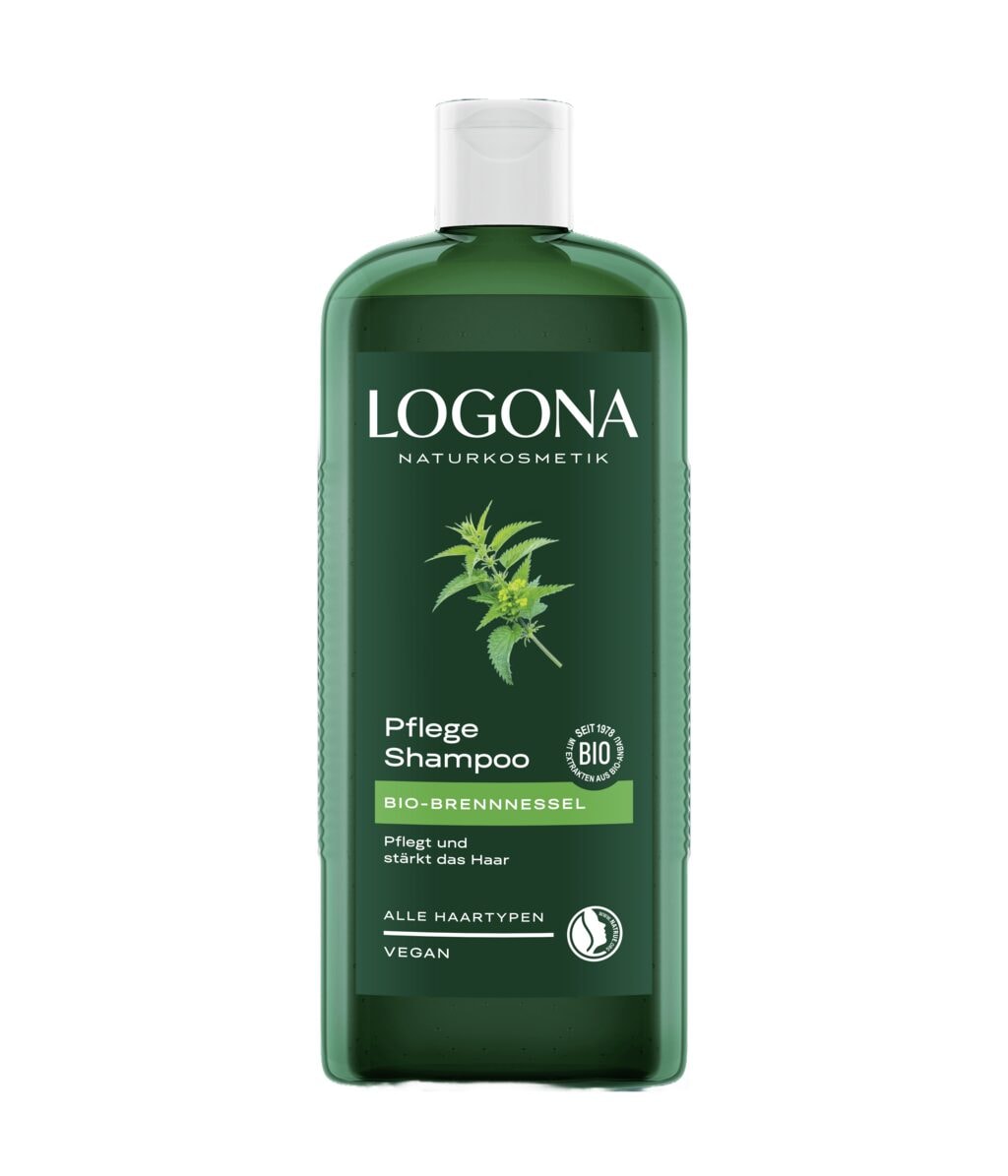 Шампунь Logona Pflege Shampoo ухаживающий, с крапивой, укрепляющий, 500 мл