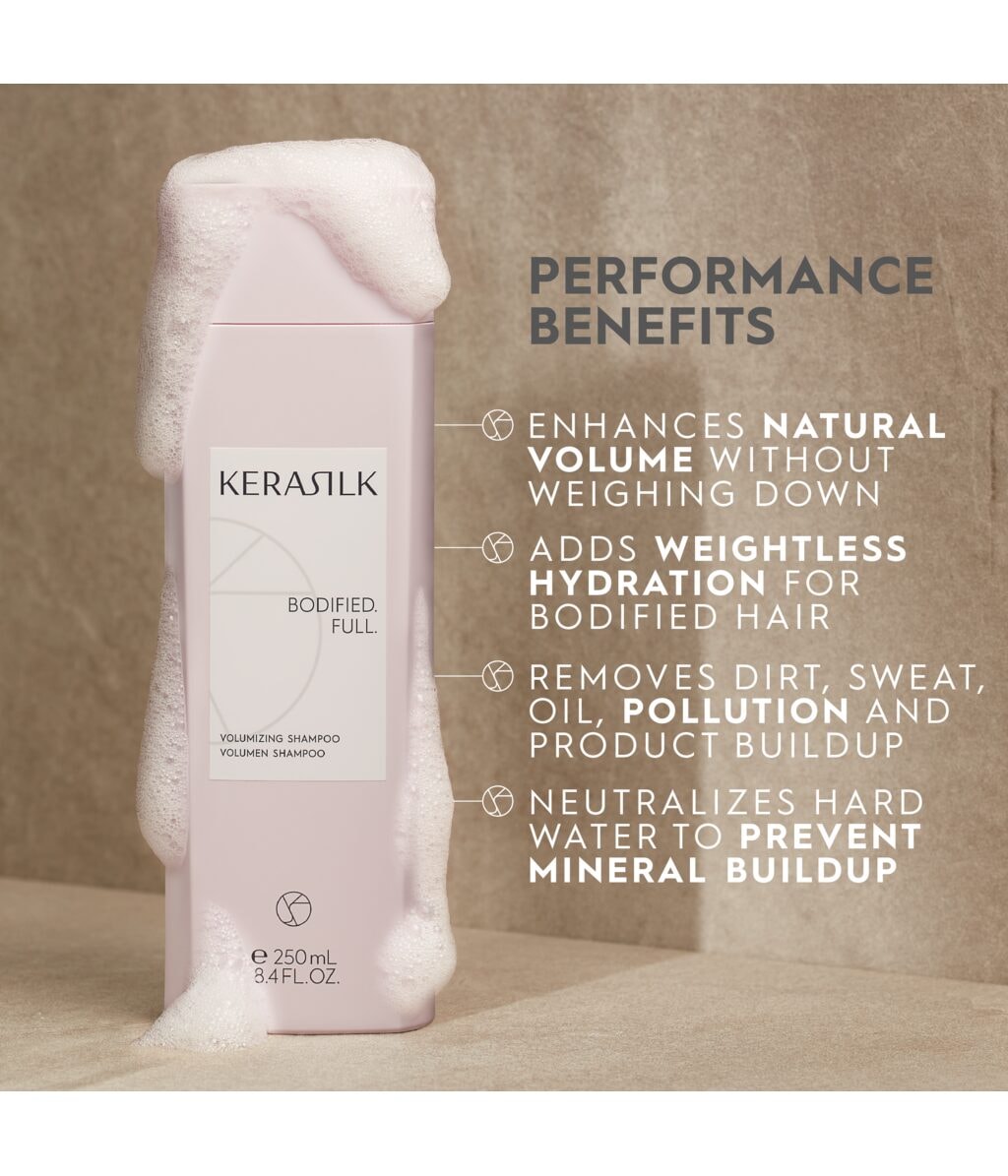 Шампунь Kerasilk Essentials Volumizing для объёма, укрепляющий, для тонких волос, 750 мл — фото 2