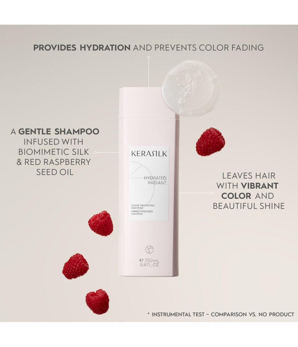 Шампунь Kerasilk Essentials Color Protecting для защиты цвета, увлажняющий, для окрашенных волос, 750 мл — фото 4