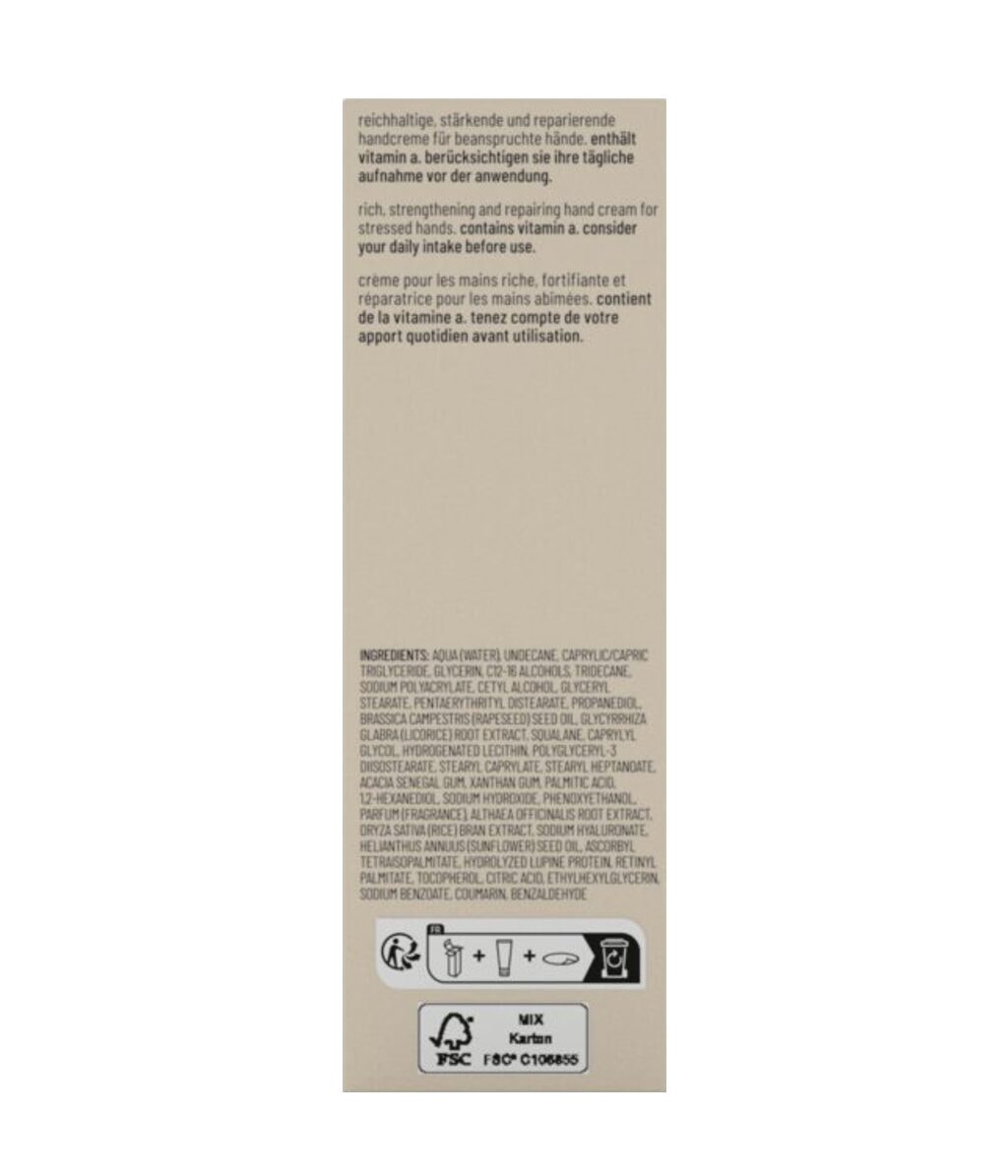 Крем для рук Alessandro Spa Cream Rich, восстанавливающий, для зрелой кожи, 75 мл — фото 3