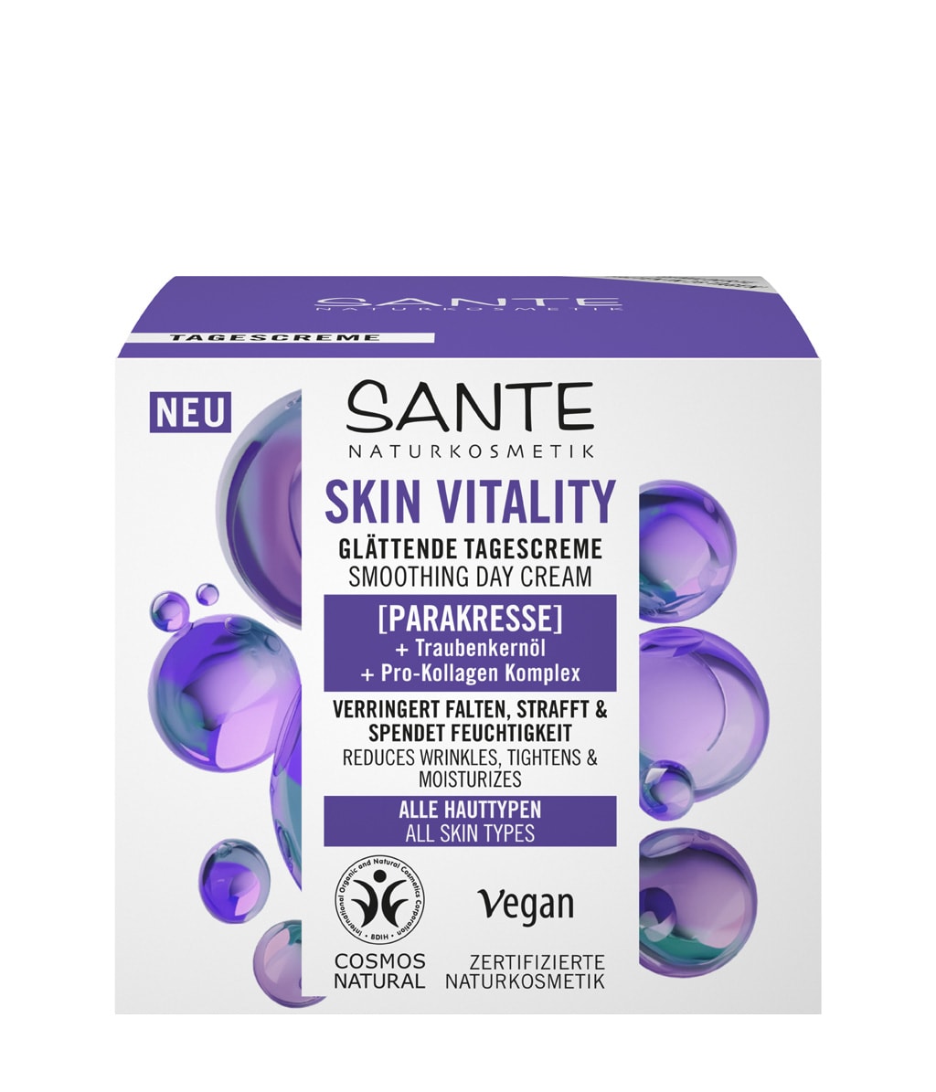 Дневной крем для лица Sante Skin Vitality Smoothing Day Cream разглаживающий, 50 мл — фото 3