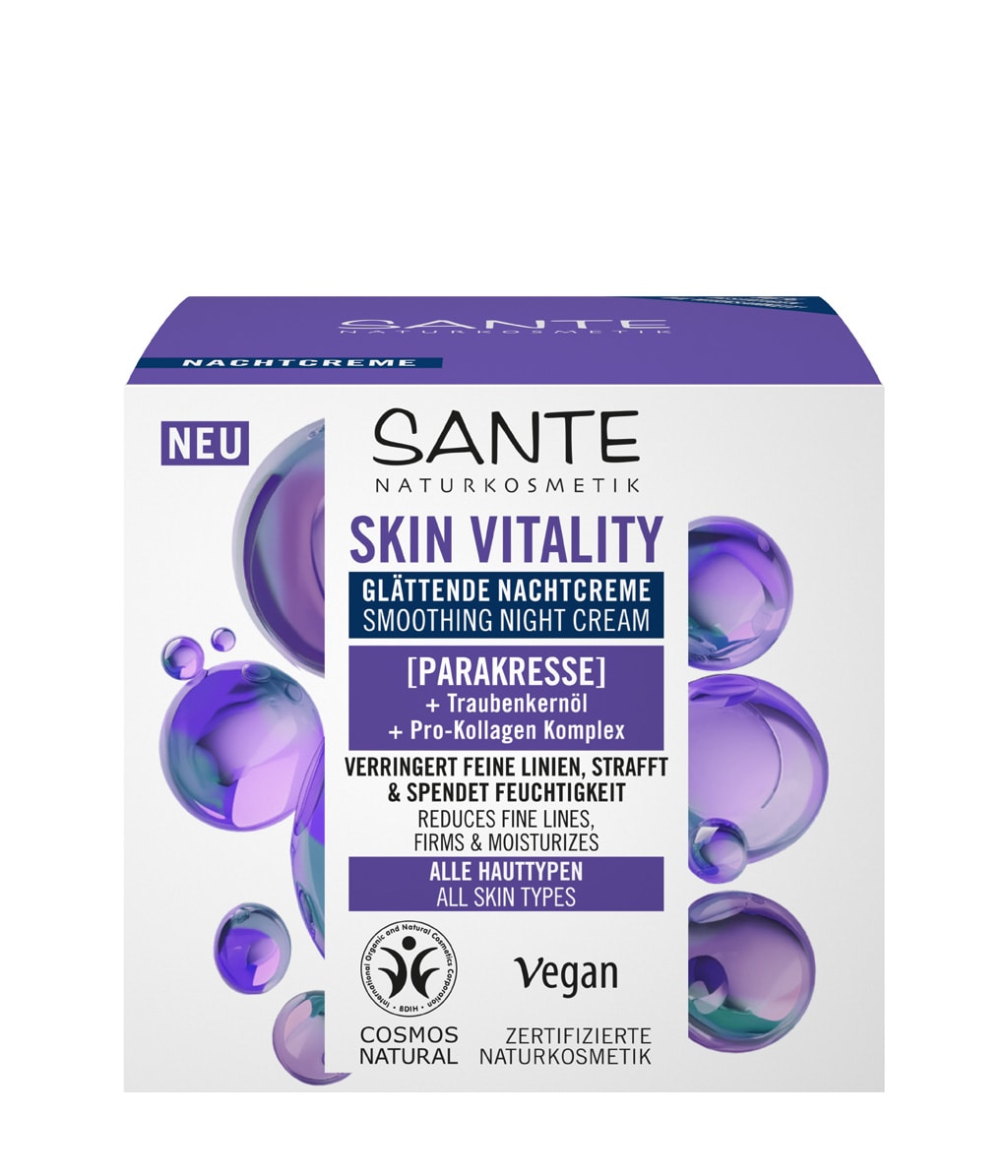 Ночной крем для лица Sante Skin Vitality Smoothing Night Cream разглаживающий, 50 мл — фото 3