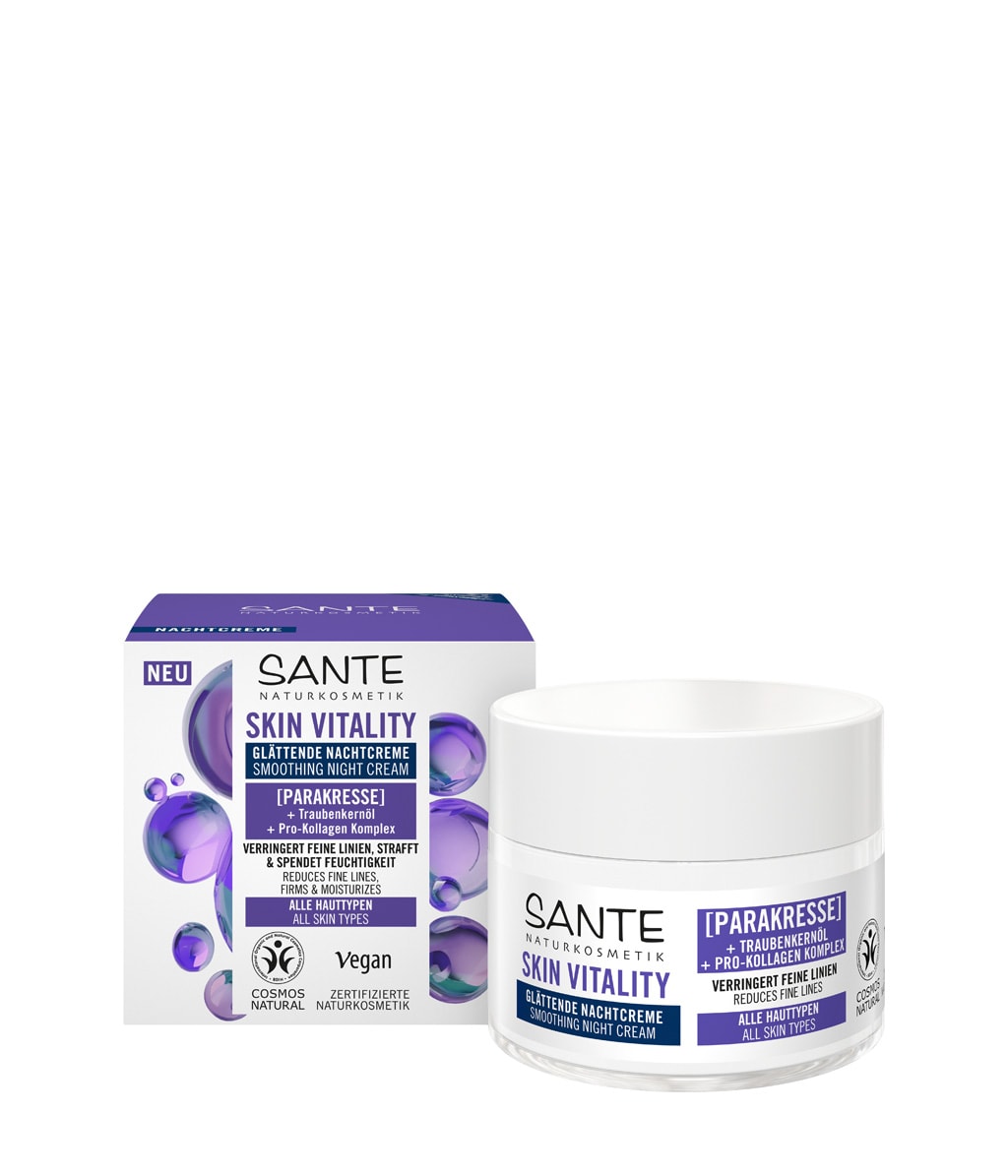 Ночной крем для лица Sante Skin Vitality Smoothing Night Cream разглаживающий, 50 мл — фото 2