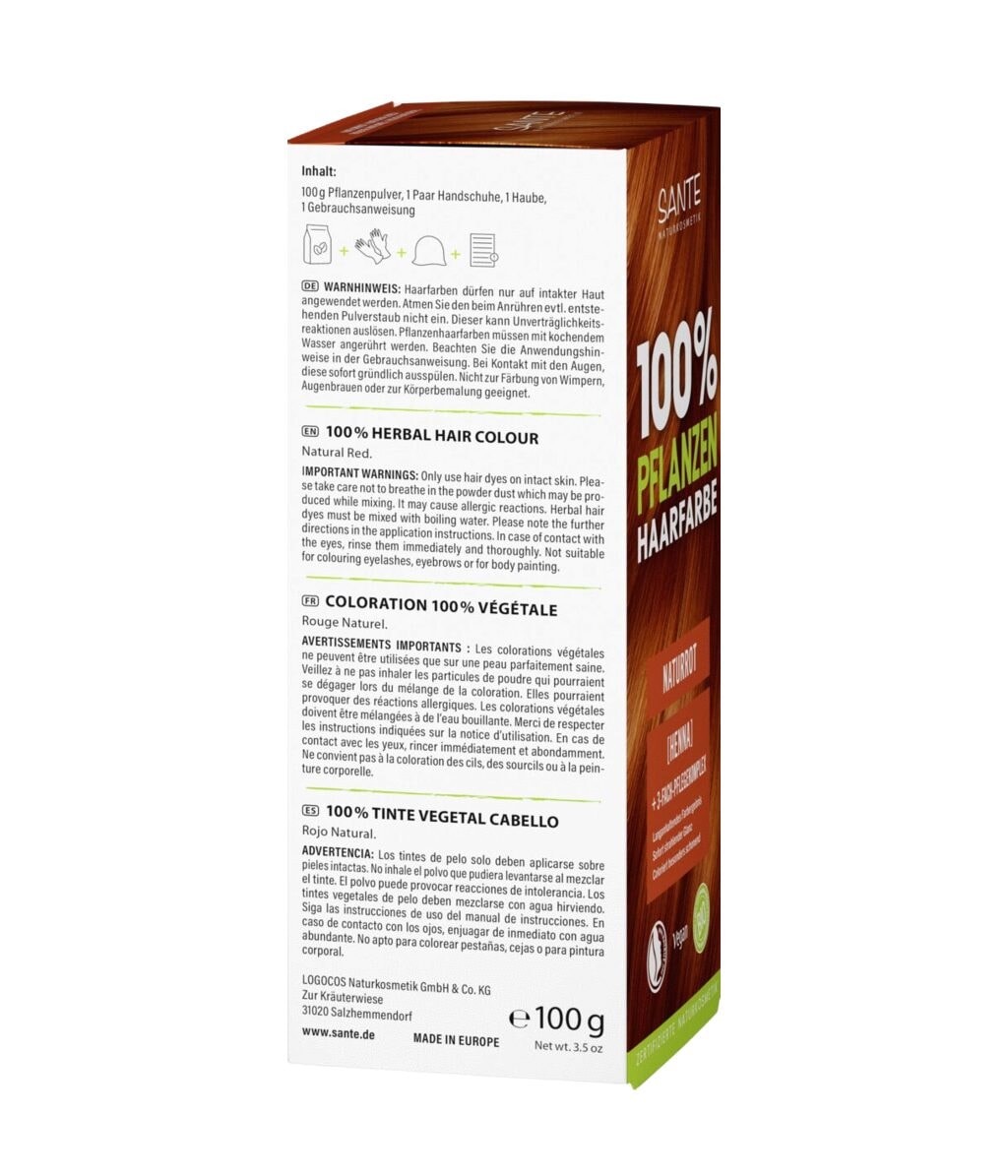 Растительная краска для волос Sante Plant Hair Colour, оттенок 06, 100 г — фото 4
