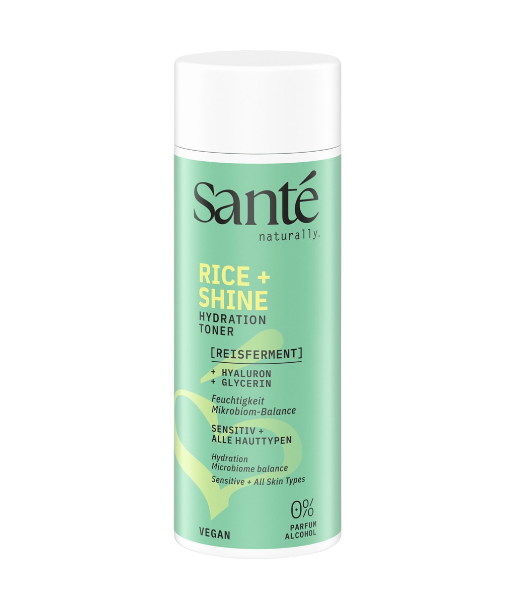Тоник для лица Sante Rice + Shine Hydration Toner увлажняющий, с рисовым ферментом, 125 мл