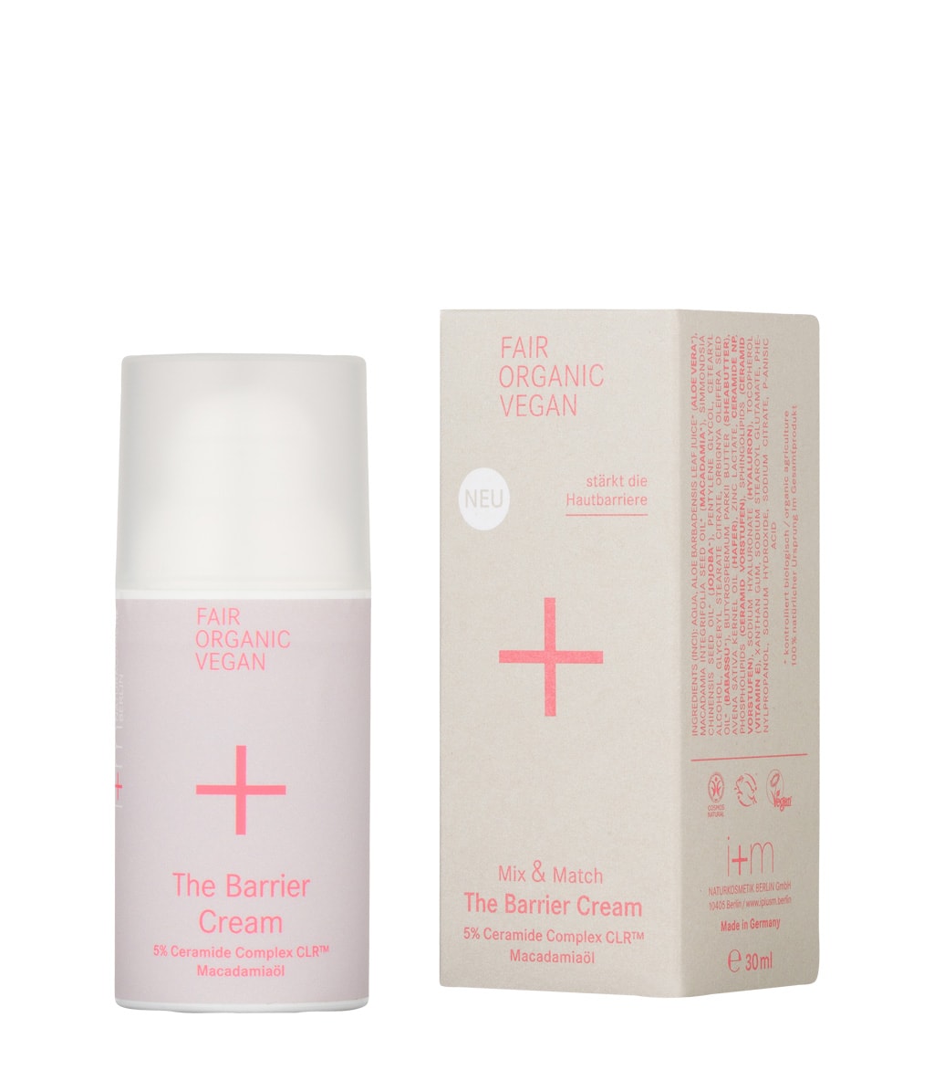 Крем для лица i+m Naturkosmetik Mix & Match The Barrier Cream восстанавливающий, с керамидами, 30 мл — фото 2