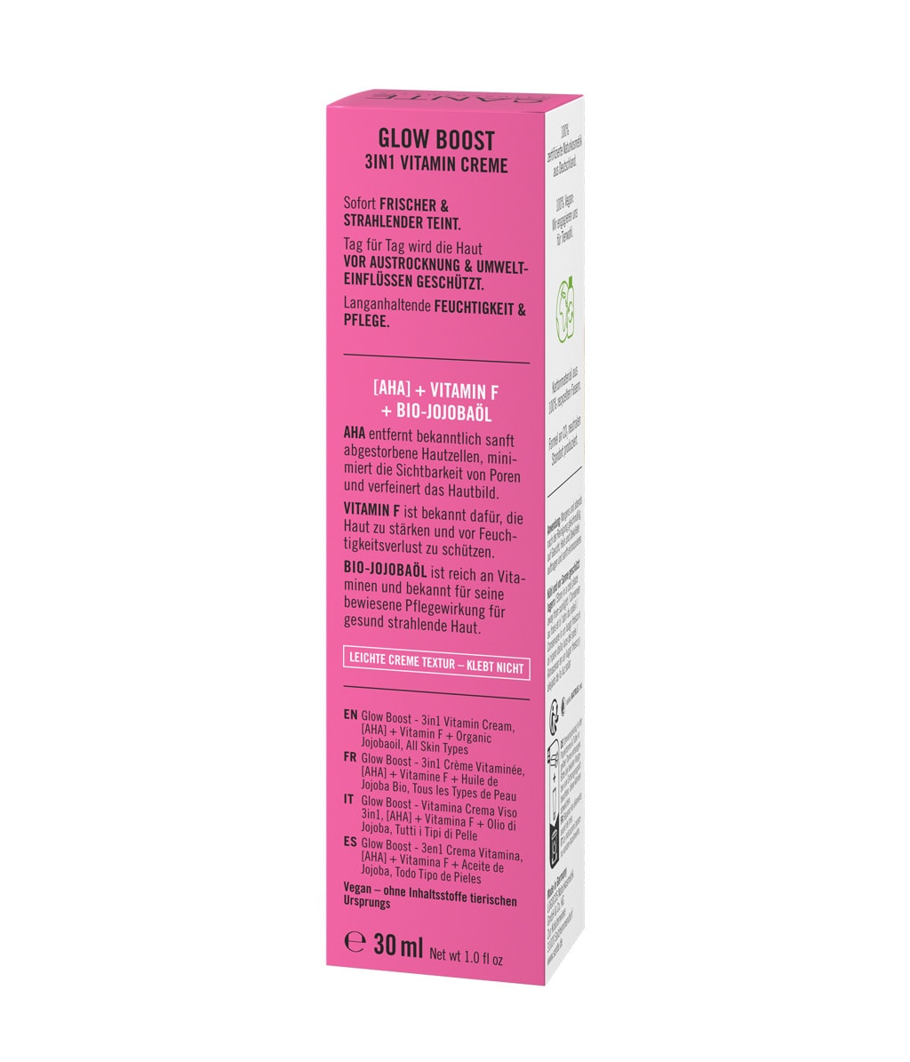 Крем для лица Sante Glow Boost 3in1 Vitamin Creme с AHA и витамином F, увлажняющий, 30 мл — фото 5