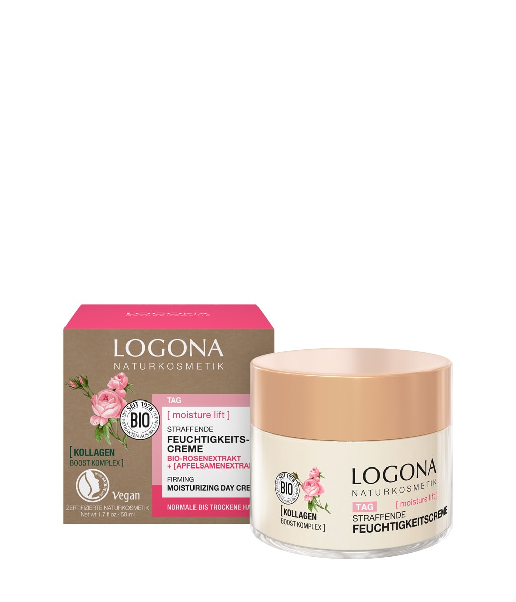 Дневной крем для лица Logona Moisture Lift увлажняющий, укрепляющий, для зрелой кожи, 50 мл — фото 2