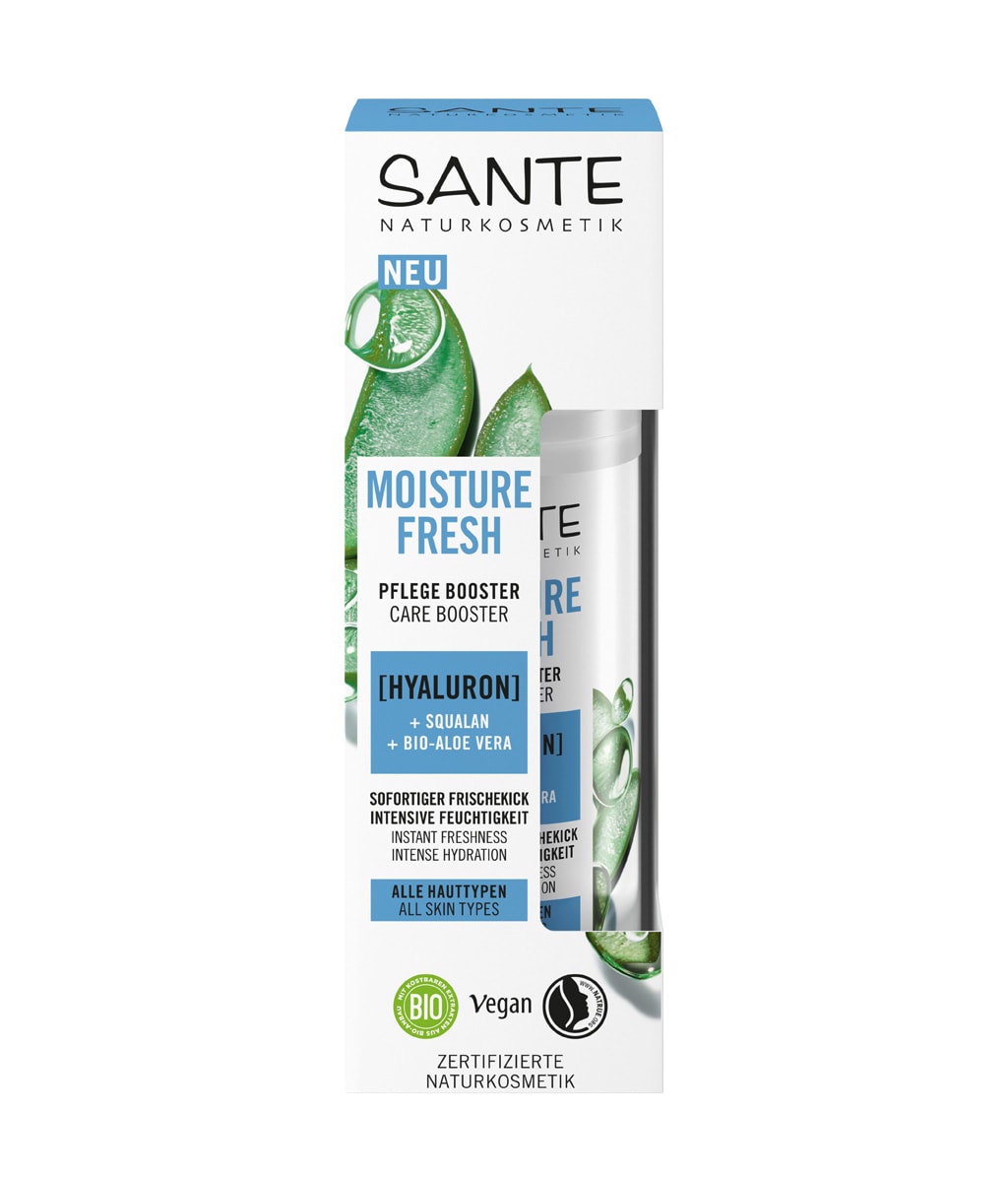 Крем-бустер для лица Sante Moisture Fresh Care Booster увлажняющий, с гиалуроновой кислотой и алоэ вера, 50 мл