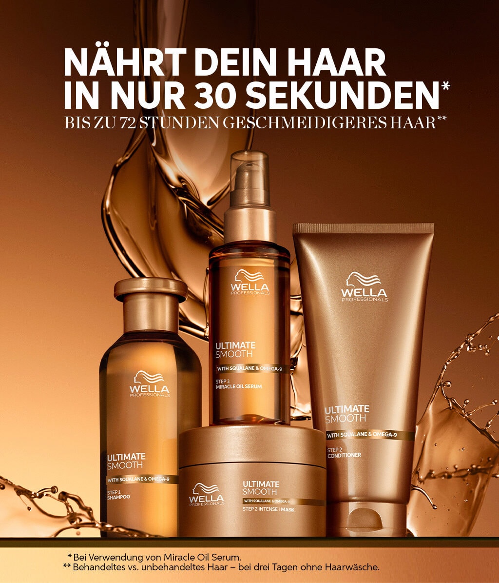 Шампунь Wella Professionals Ultimate Smooth питательный, для вьющихся и сухих волос, 50 мл — фото 3