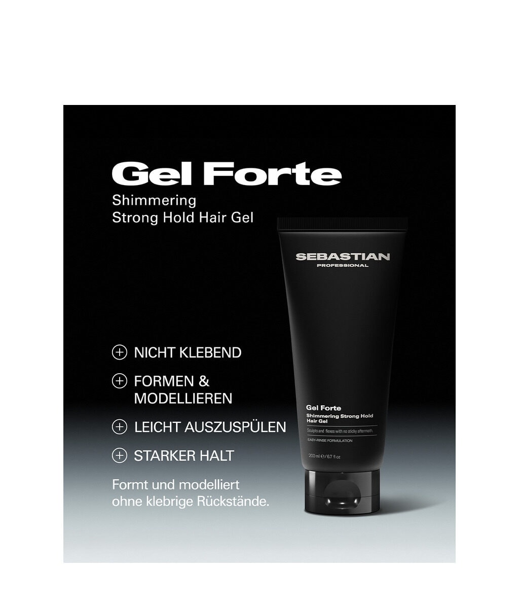 Гель для волос Sebastian Professional Gel Forte Shimmering Strong Hold сильной фиксации, 200 мл — фото 5