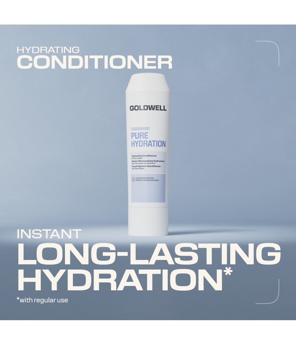 Кондиционер для волос Goldwell Dualsenses Pure Hydration увлажняющий, против пушения, для сухих волос, 100 мл — фото 4
